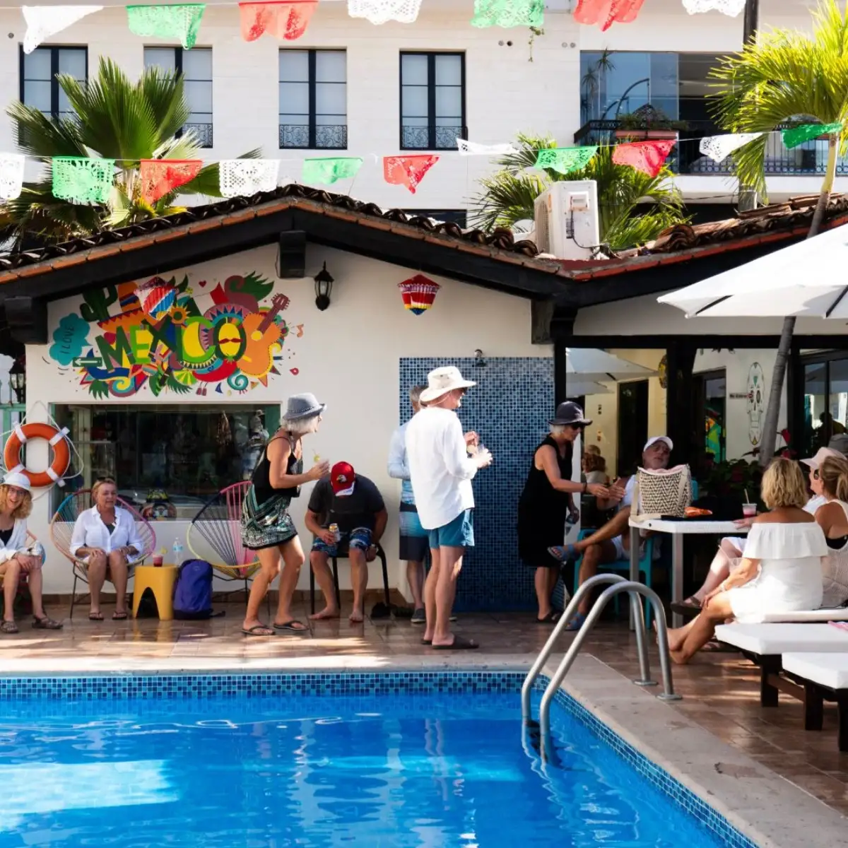 Guests enjoying Casa Maria